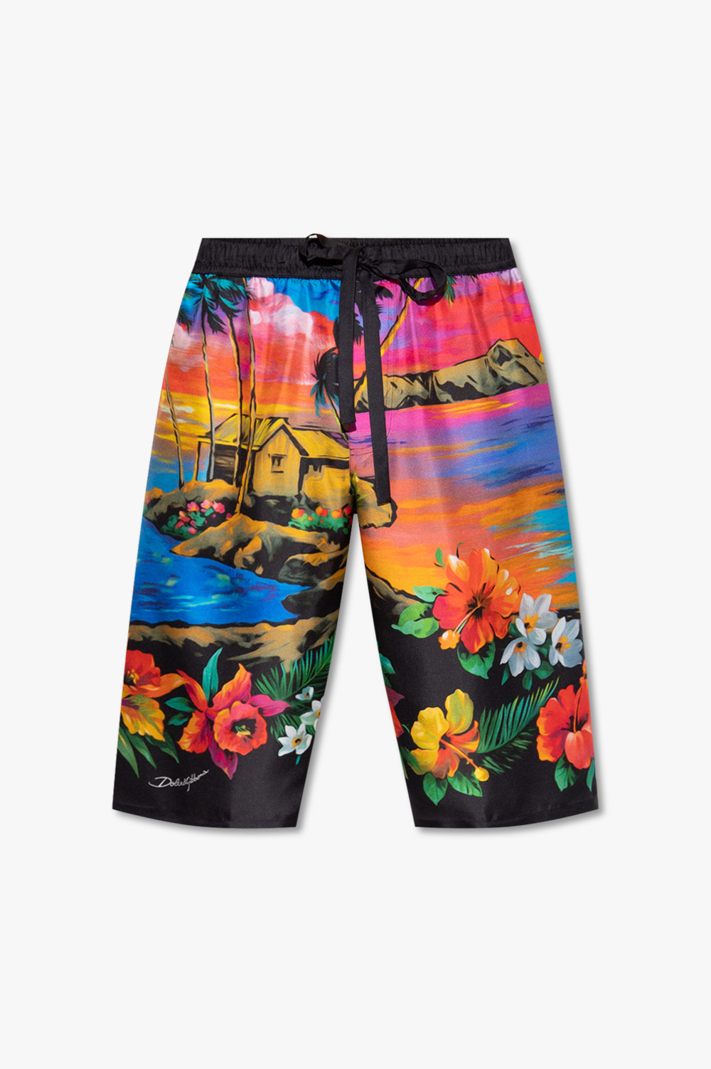 【送料&関税込】Dolce & Gabbana Multicolor Silk Shorts Multicolour Silk shorts Dolce & Gabbana - dolce gabbana
